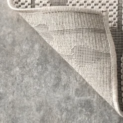 Kirkland's Home Outdoor Rugs-Lela Gray Raindrop Cascade Outdoor Rug, 5X8