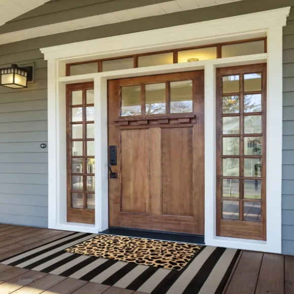 Kirkland's Home Doormats-Leopard Print Coir Doormat