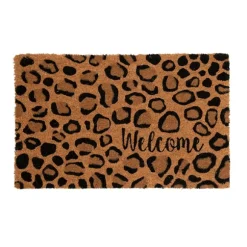 Kirkland's Home Doormats-Leopard Welcome Doormat