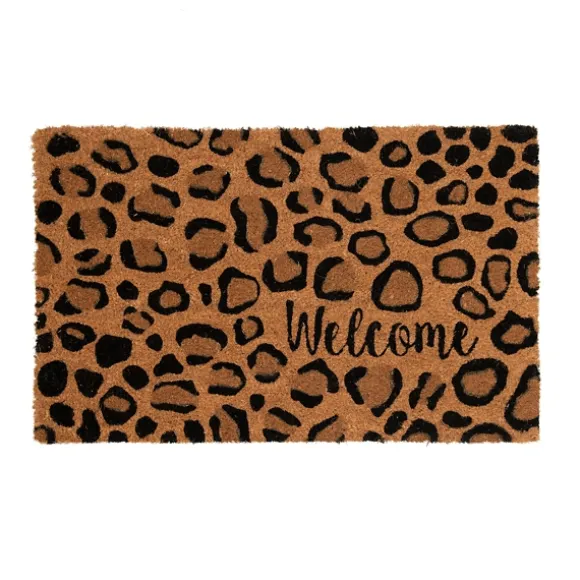 Kirkland's Home Doormats-Leopard Welcome Doormat