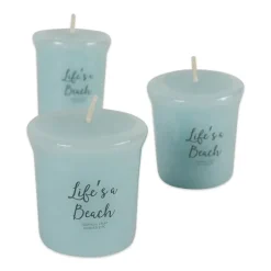 Kirkland's Home Candles-Life'S A Beach Votive Candles, Set Of 8