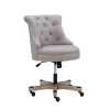 Kirkland's Home Office Furniture-Light Miller Tufted Office Chair