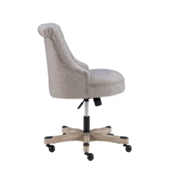 Kirkland's Home Office Furniture-Light Miller Tufted Office Chair