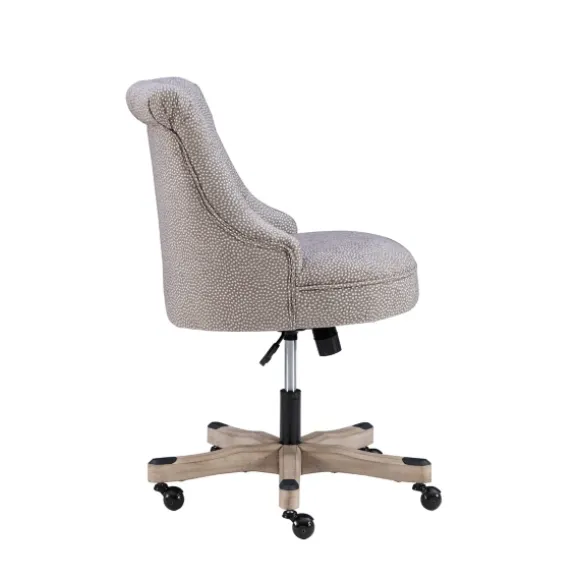 Kirkland's Home Office Furniture-Light Miller Tufted Office Chair