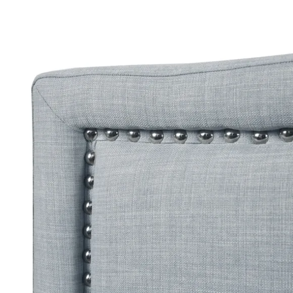 Kirkland's Home Beds & Headboards-Light Upholstered Nailhead King Headboard