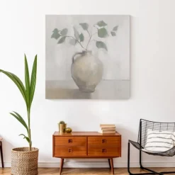 Kirkland's Home Canvas Art-Light Vase Botanical Canvas Art Print