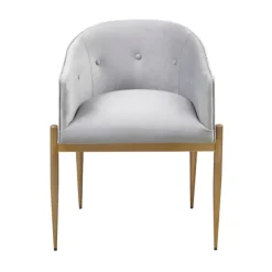 Kirkland's Home Dining Chairs-Light Velvet Button Dining Chairs, Set Of 2