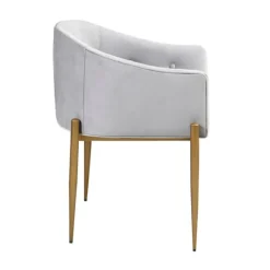 Kirkland's Home Dining Chairs-Light Velvet Button Dining Chairs, Set Of 2