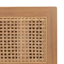 Kirkland's Home Dressers & Chests-Light Wood And Cane 3-Drawer Chest