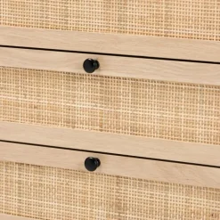 Kirkland's Home Dressers & Chests-Light Wood And Rat 5-Drawer Chest