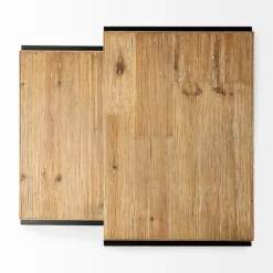 Kirkland's Home Accent & End Tables-Light Wood Nesting Accent Tables, Set Of 2