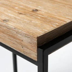 Kirkland's Home Accent & End Tables-Light Wood Nesting Accent Tables, Set Of 2