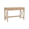 Kirkland's Home Office Furniture-Light Wood X-Sides Desk