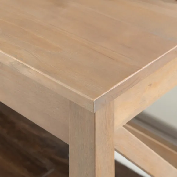 Kirkland's Home Office Furniture-Light Wood X-Sides Desk