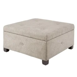 Kirkland's Home Benches & Ottomans-Lila Tufted Sand Storage Ottoman