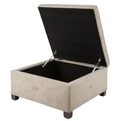 Kirkland's Home Benches & Ottomans-Lila Tufted Sand Storage Ottoman