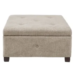 Kirkland's Home Benches & Ottomans-Lila Tufted Sand Storage Ottoman