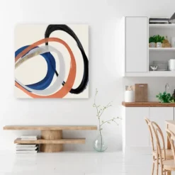 Kirkland's Home Canvas Art-Linked Up Abstract Canvas Art Print, 40X40 In.