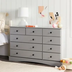 Kirkland's Home Dressers & Chests-Lola Cottage Frame Nine-Drawer Dresser