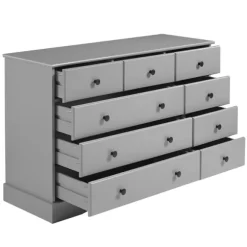 Kirkland's Home Dressers & Chests-Lola Cottage Frame Nine-Drawer Dresser