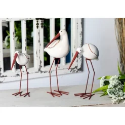 Kirkland's Home Statues & Figurines-Long Beak Stoneware Bird Figurines, Set Of 3
