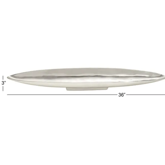 Kirkland's Home Decorative Trays-Long Metallic Tray