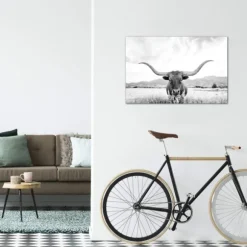 Kirkland's Home Canvas Art-Longhorn Giclee Canvas Art Print