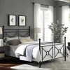 Kirkland's Home Beds & Headboards-Macgregor Metal X-Panel King Bed