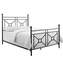 Kirkland's Home Beds & Headboards-Macgregor Metal X-Panel King Bed