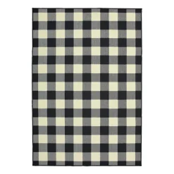 Kirkland's Home Outdoor Rugs-Madura Buffalo Check Outdoor Area Rug, 5X7