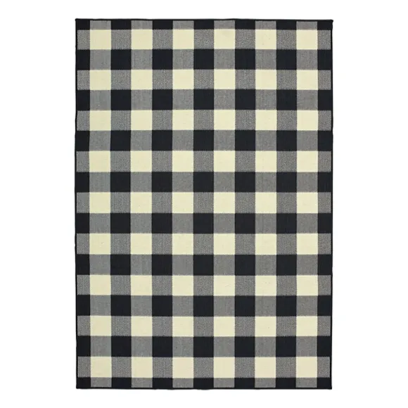 Kirkland's Home Outdoor Rugs-Madura Buffalo Check Outdoor Area Rug, 5X7