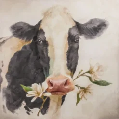 Kirkland's Home Canvas Art-Magnolia Cow Canvas Art Print