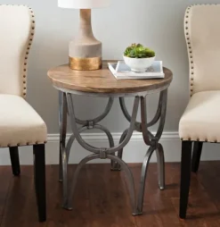 Kirkland's Home Accent & End Tables-Mango Wood Accent Table