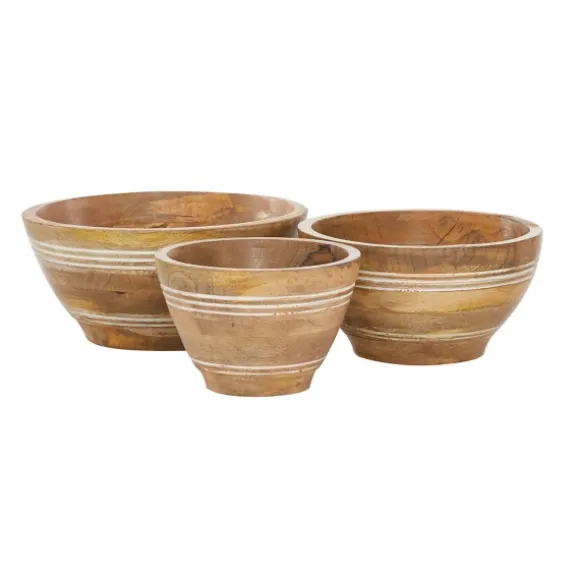 Kirkland's Home Decorative Bowls & Jars-Mango Wood Bowls, Set Of 3