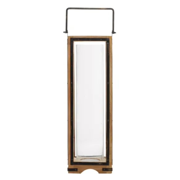 Kirkland's Home Lanterns-Mango Wood Frame Lantern, 31 In.