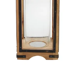 Kirkland's Home Lanterns-Mango Wood Frame Lantern, 31 In.