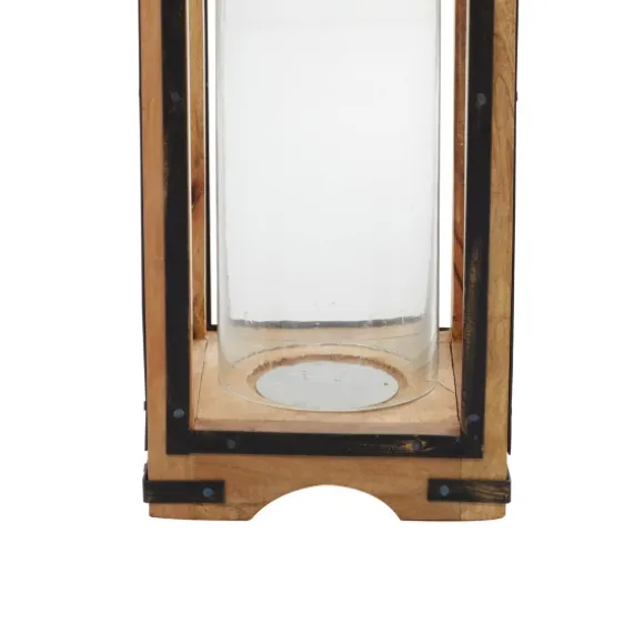 Kirkland's Home Lanterns-Mango Wood Frame Lantern, 31 In.