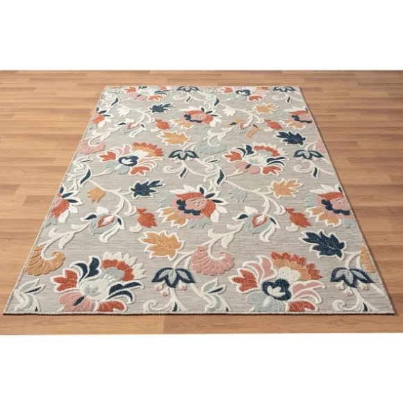 Kirkland's Home Outdoor Rugs-Mara Floral Blossom Indoor/Outdoor Area Rug, 7X9