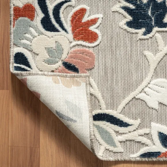 Kirkland's Home Outdoor Rugs-Mara Floral Blossom Indoor/Outdoor Area Rug, 7X9