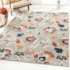 Kirkland's Home Outdoor Rugs-Mara Floral Blossom Indoor/Outdoor Area Rug, 5X7