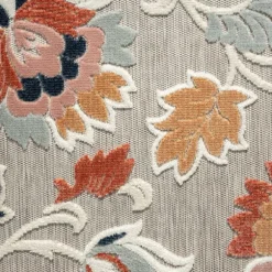 Kirkland's Home Outdoor Rugs-Mara Floral Blossom Indoor/Outdoor Area Rug, 5X7