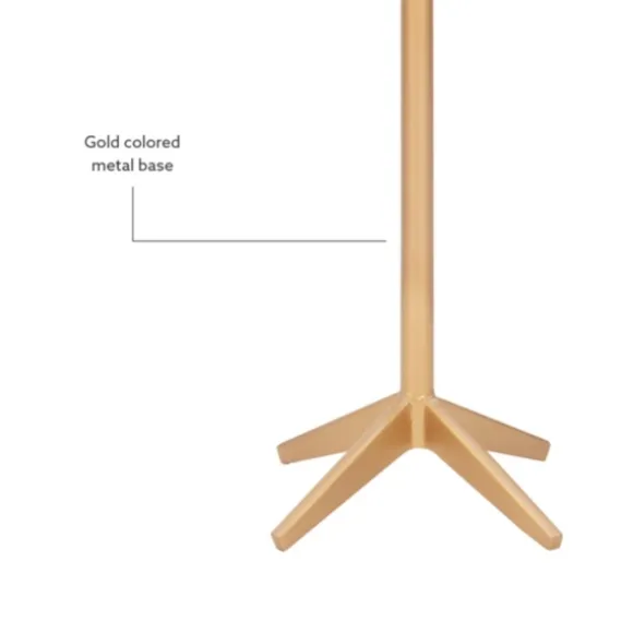 Kirkland's Home Accent & End Tables-Marble And Gold Base Cocktail Table