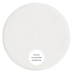 Kirkland's Home Accent & End Tables-Marble And Gold Base Cocktail Table