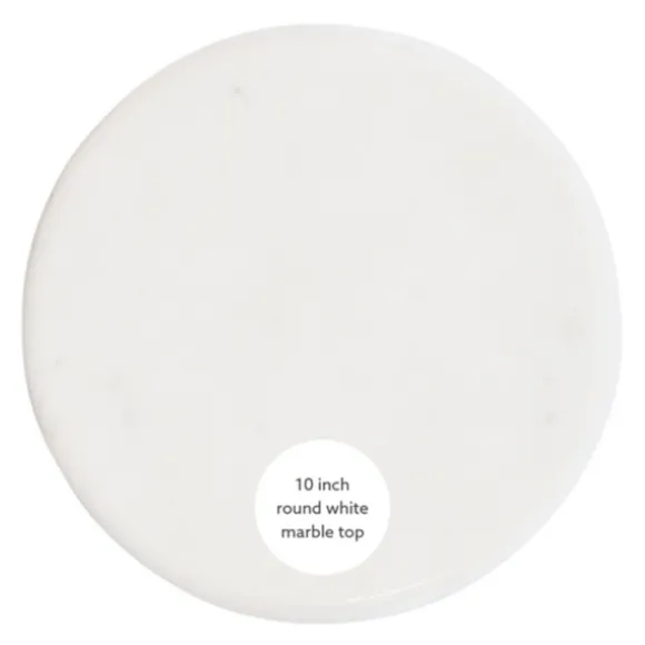 Kirkland's Home Accent & End Tables-Marble And Gold Base Cocktail Table