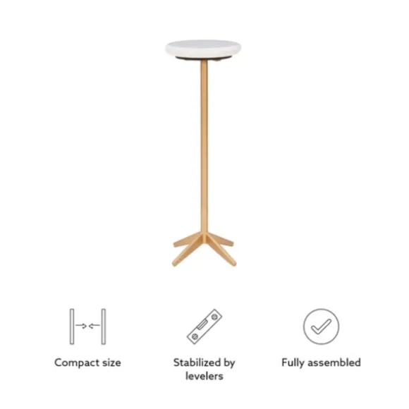 Kirkland's Home Accent & End Tables-Marble And Gold Base Cocktail Table