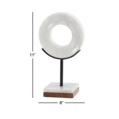 Kirkland's Home Statues & Figurines-Marble Ring Sculpture, 11 In.