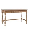 Kirkland's Home Office Furniture-Martha Stewart Natural Wood Turned Legs Desk