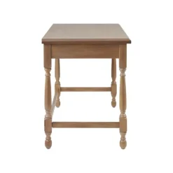 Kirkland's Home Office Furniture-Martha Stewart Natural Wood Turned Legs Desk
