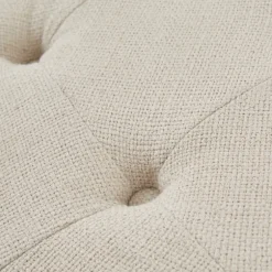 Kirkland's Home Benches & Ottomans-Martha Stewart Round Cream Ottoman With Shelf