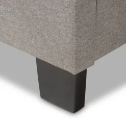 Kirkland's Home Beds & Headboards-Mary Light Button Tufted Full Bed Frame